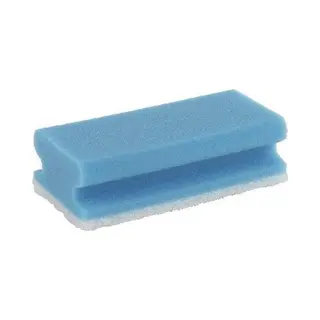 Schuursponzen Met Greep 10stuks 140x70x42mm Blauw / Wit Haccp (105025)