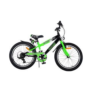 Volare 22116 Fahrrad Stadtrad Schwarz, Grün