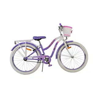 Volare Lovely Kinderfiets - Meisjes - 24 Inch - Paars - Twee Handremmen
