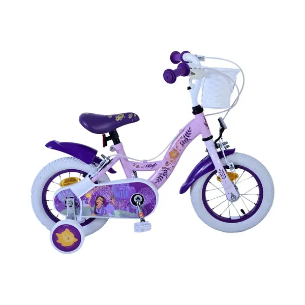 Volare Disney Wish Kinderfiets - Meisjes - 12 Inch - Paars - thumbnail