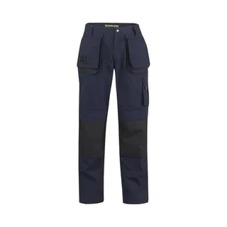 StØRvik Arbeits-Hose Lang - Bundhose Mit Cargo-Taschen - Herren - 35% Baumwolle - Blau - Größe Xl