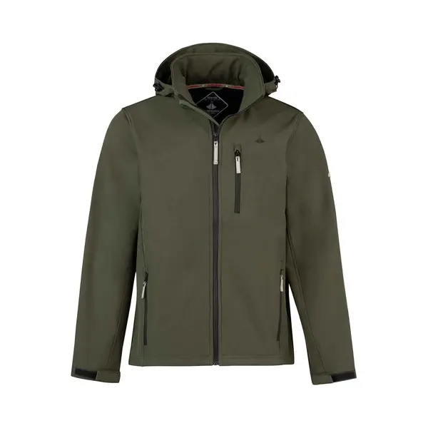 BjØRnson Dag Softshell 4 Seizoenen Tussenjas Heren Winddicht - Maat 2XL - Olijfgroen thumbnail