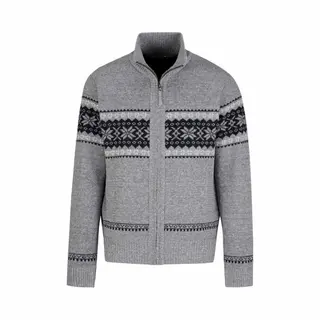 BjØRnson Hoyt Scandinavisch Gebreid Vest Heren - Teddy - Maat 4XL - Grijs