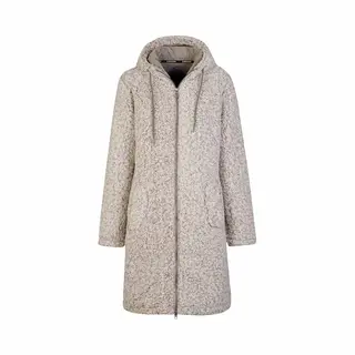 BjØRnson Sherpa Parka Fleecejacke Soft / 4 Jahreszeiten Damen Ona - Beige - Größe 42