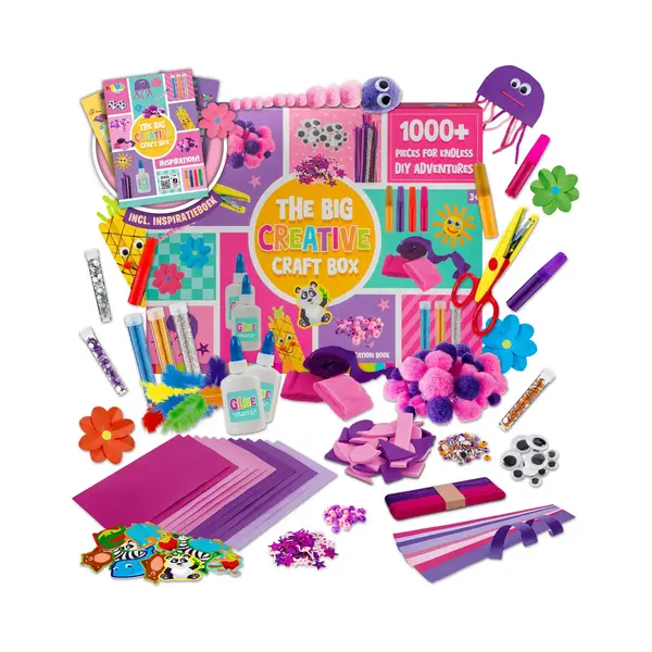 Joya Creative Knutselen Voor Meisjes – 1000+ Onderdelen – Inclusief Instructieboekje Met Voorbeelden – Knutselpakket Voor Meisjes – Creatief Speelgoed thumbnail