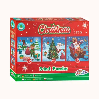 Grafix Kerstmis 3-in-1 Puzzel