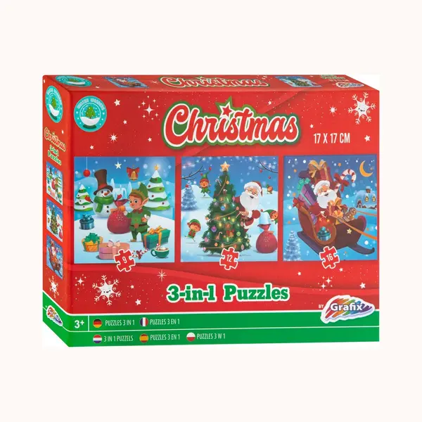 Grafix Kerstmis 3-in-1 Puzzel thumbnail