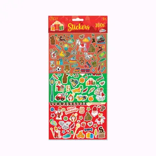Grafix Sint Stickerset 200-delig 30x17cm