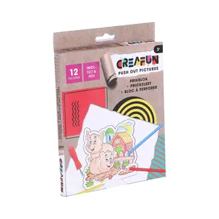 Creafun Prikblok Met Pen En 12 Boerenstencils