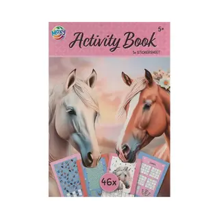 Activiteiten Boek - A4 - Paardenthema - 24 Pagina's - Paarden Kleurboek Voor Kinderen - Kleurboek Meisjes