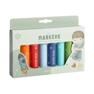 Little Dutch BT126756 - Viltstiften - Zachte Kleuren - (8 Stuks)