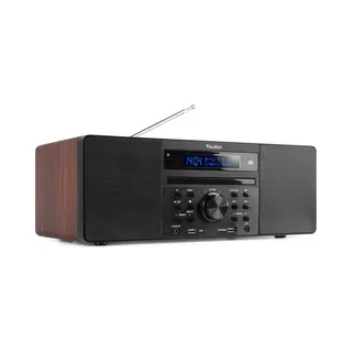 Audizio Prato Home audio-midisysteem 60 W Zwart, Hout
