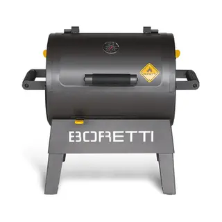 Boretti Terzo Barbecue & Grill Fass Holzkohle Schwarz