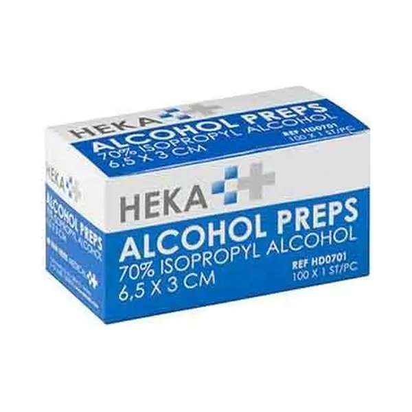 Heka Alcoholdoekjes - 100 Stuks thumbnail