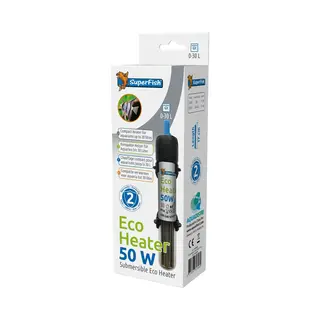 SuperFish Nano Eco Heater - Aquarium - Verwarming - Tot 30 Ltr - 50W - 17 Cm