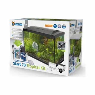 Superfish Start 70 Aquarium, Schwarz