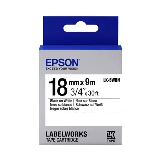 Epson Standard Tape- Lk-5WBN Std Blk/Wht 18/9