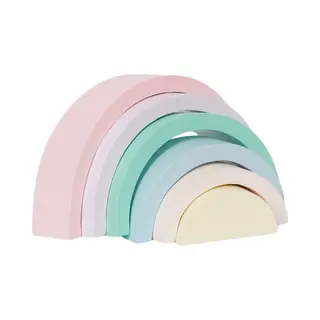Speelgoedtopdeals - Houten Regenboog Stapelaar – Educatief Speelgoed Blokken