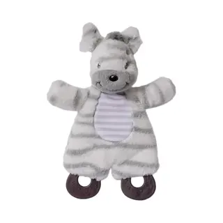 Speelgoedtopdeals - Charlie Zebra Knisperdoek Met Bijtring - 25 Cm