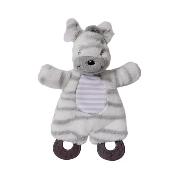 Speelgoedtopdeals - Charlie Zebra Knisperdoek Met Bijtring - 25 Cm thumbnail