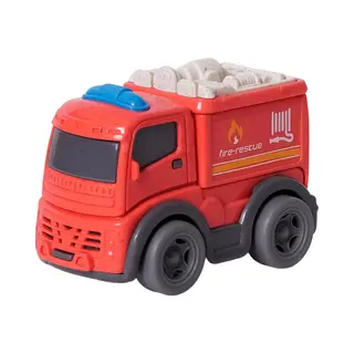 Speelgoedtopdeals - BIOplastic Brandweerwagen - 8 Cm - Duurzaam Speelgoed