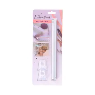 Deluxa Make Up Lamp - Makeup Licht Voor Spiegel - Spiegel Licht Met Zuignappen - 29 X 2 Cm - Zilver