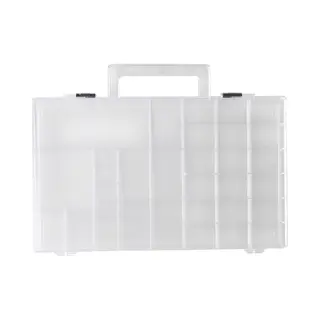Vaessen Creative Opbergbox – Opbergdoos Met Deksel 31 X 3, 7 X 23 Cm - 33 Vakjes