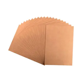 Vaessen Creative Florence Kraft Paper Cardstock - A4 - 20 Sheets - 300 Gsm - Smooth Brown Craft Paper For Plain Cards And Envelopes, Scrapbooking, Invitations And Card