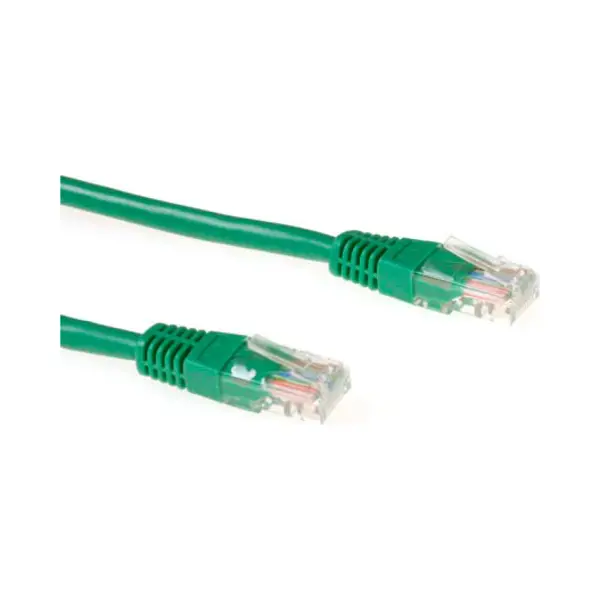 Act Groene 3 meter U/Utp CAT5E patchkabel met RJ45 connectoren thumbnail
