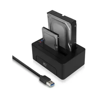 Act 2,5"- und 3,5“-Sata-Doppel-Hdd/Ssd-Dockingstation, Usb 3.2 Gen1