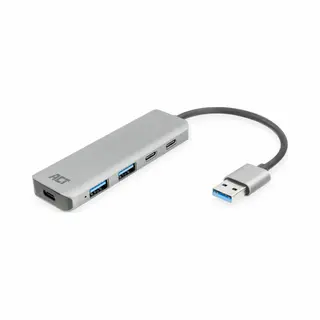 Act Usb-A hub 3.0, 2x Usb-A, 2x Usb-C