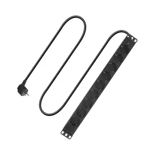 Act Stekkerdoos Pdu 19" CEE7/7 9-voudig type E, 3m H05VV-F 3G1.5