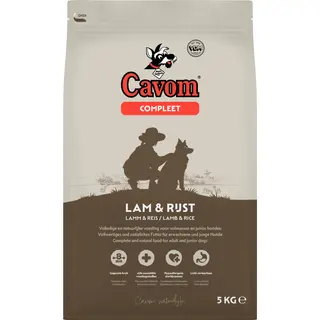 Cavom Compleet Adult Lam&Rijst - Hondenvoer - 5 Kg