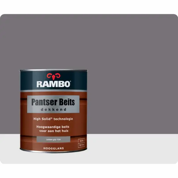 Rambo Pantser Beits Dekkend - 0, 75 Liter - Leisteengrijs thumbnail