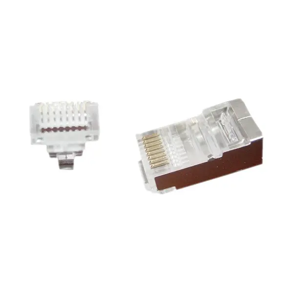 Gembird Lc-Ptf-01/10 kabel-connector Rj-45 Bruin, Zilver, Transparant thumbnail