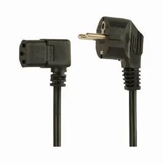 Gembird Pc-186A-VDE1B-1.5M electriciteitssnoer Zwart 1,5 m Netstekker type F Iec C13