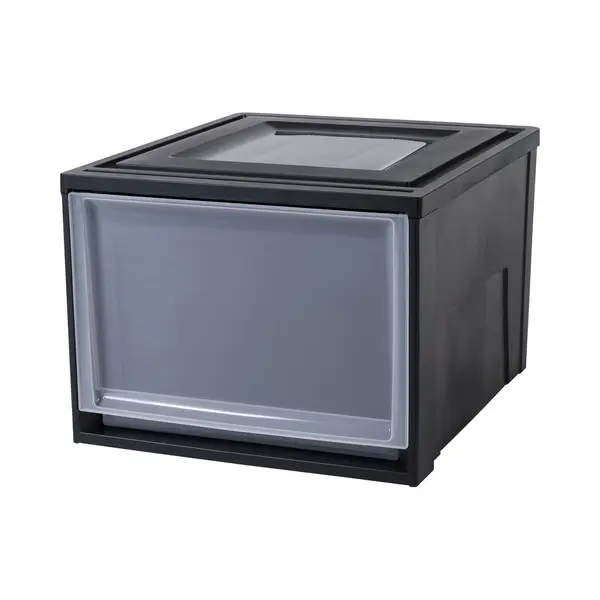 Iris Maxi Drawer - Stapellade 40L - Kunststof - Zwart thumbnail