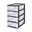 4 x 7L Lades, Zwart