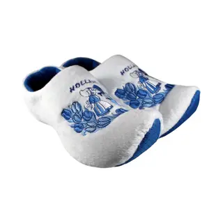 Nijhuis Klomppantoffels - Molen En Tulpen - Wit/Blauw - Maat 39-41