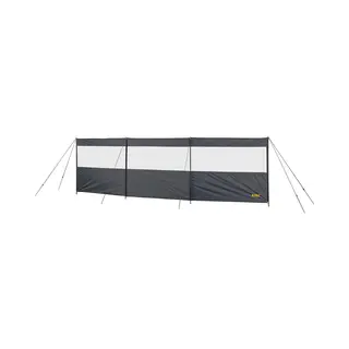Abbey Camp - Windscherm Met Raam - 5 Meter - Grijs