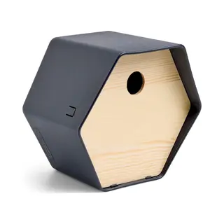 Capi Europe - Vogelhuisje Rond Hive - 19x23x20 - Antraciet - Capi Biodiversity Hive - AHBIA001