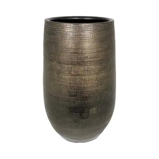 Hs Potterie Tokio Vaas Goud D19 X H30 Cm