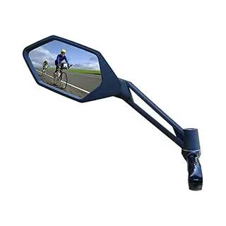 Vwp Fahrradspiegel E-Bike Verstellbar Links 12 Cm Schwarz