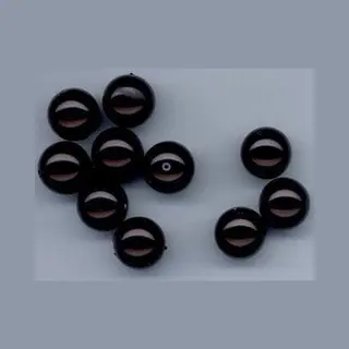Hobby & Crafting Fun Glas Parels Rond 10 Milimeter Zwart Zak 15 Stuks