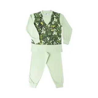 Fun2Wear Bootcamp Pyjama Green Maat 128