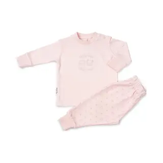 Frogs And Dogs - Pyjama Basic Met Borduursel - Roze - Maat 74 - Meisjes