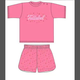 Fun2Wear - Tuttebel Shortama Baby | Roze - Katoen - Maat 68
