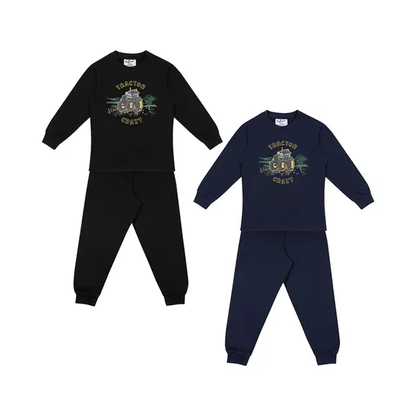 Fun2Wear - Tractor Crazy | Navy Meisjes Jongens - Katoen - Maat 128 thumbnail