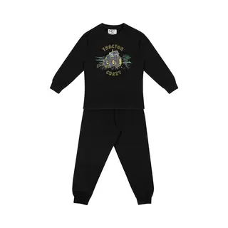 Fun2Wear - Pyjama Tractor Crazy - Zwart - Maat 134/140 -