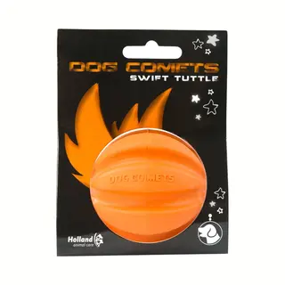 Dog Comets Ball Swift Tuttle Hondenspeeltje – Ø6 Cm - Hondenspeelgoed – Natuurlijk Rubber – Oranje